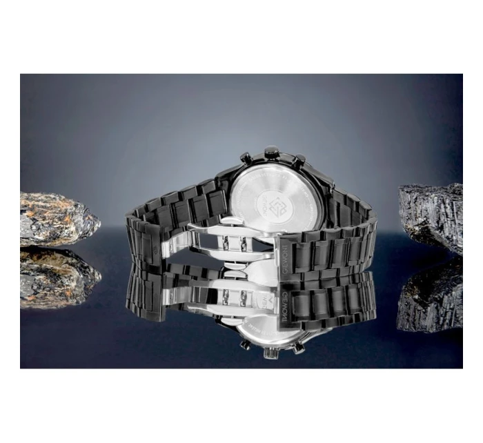 Pánské hodinky Giewont Chronograph Sapphire Black GW6310-B1