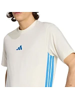 Pánské tričko adidas Essentials 3 Stripes cream KC0888 pánské Pánské tričko adidas Essentials 3 Stripes cream KC0888 pánské