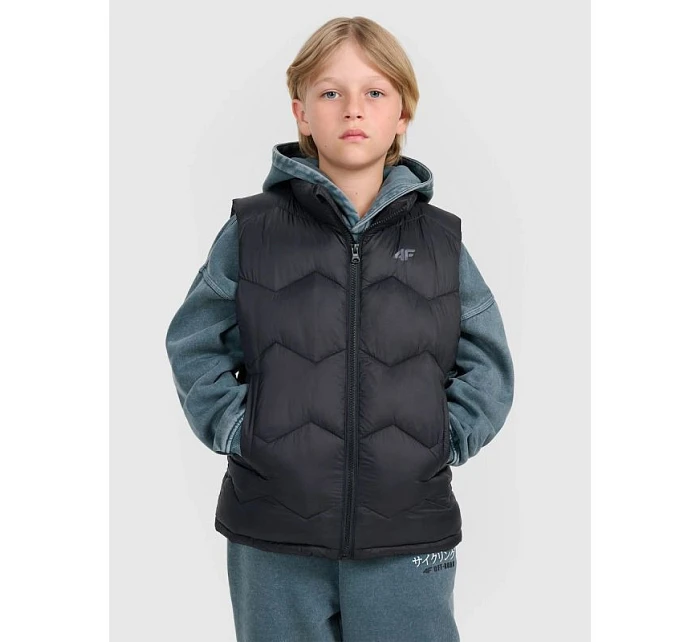 Chlapecké péřové tričko bez rukávů se syntetickou výplní 4F 4FJRAW25TVJAM325-20S