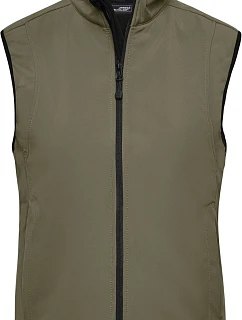 JN 138 Dámská 3vrstvá softshellová vesta model 22485724 olive - Daiber