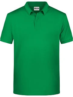 Daiber 8010 Pánské piqué polo z bio bavlny 02.8010 fern green