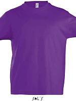 SOL'S Imperial Kids Dětské tričko z těžké bavlny 25.1770 dark purple