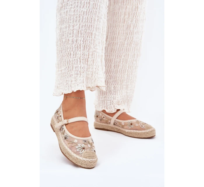 espadrilky s na platformě béžové model 21700053 - Boto espadrilky s na platformě béžové model 21700053 - Boto