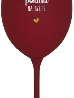 KAMARÁDKA JE NEJVĚTŠÍ POKLAD NA SVĚTĚ - bordo sklenice na víno 350 ml