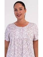 Dámská noční košile s krátkým rukávem model 22405309 - Vienetta Dámská noční košile s krátkým rukávem model 22405309 - Vienetta