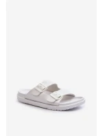Lehké pánské sandály s přezkami Big Star NN174594 Bílé Lehké pánské sandály s přezkami Big Star NN174594 Bílé
