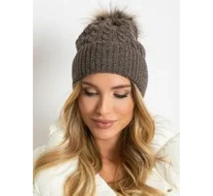 Dámská čepice AT CZ 173501 tmavě hnědá