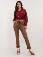 Kalhoty DHJ SP 21258.32 hnědé Kalhoty DHJ SP 21258.32 hnědé