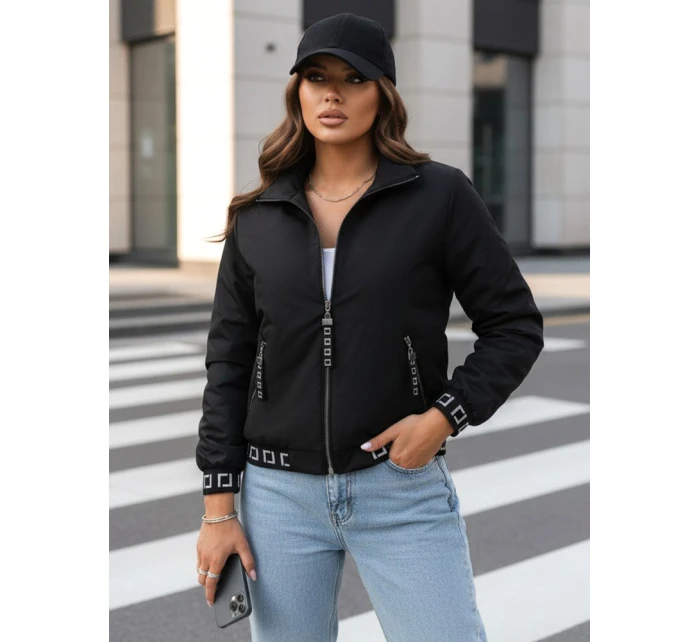 Dámský černý bomber HERA FashionStreet TY3765 Dámský černý bomber HERA FashionStreet TY3765