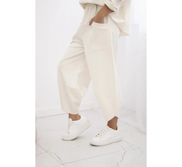 Souprava Punto Milano Winter tepláky + kalhot světle béžová Souprava Punto Milano Winter tepláky + kalhot světle béžová