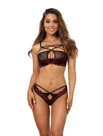 Sexy tanga model 17680232 černá/červená - Axami Sexy tanga model 17680232 černá/červená - Axami