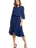 Denní šaty T347/4 tmavě modrá - Tessita