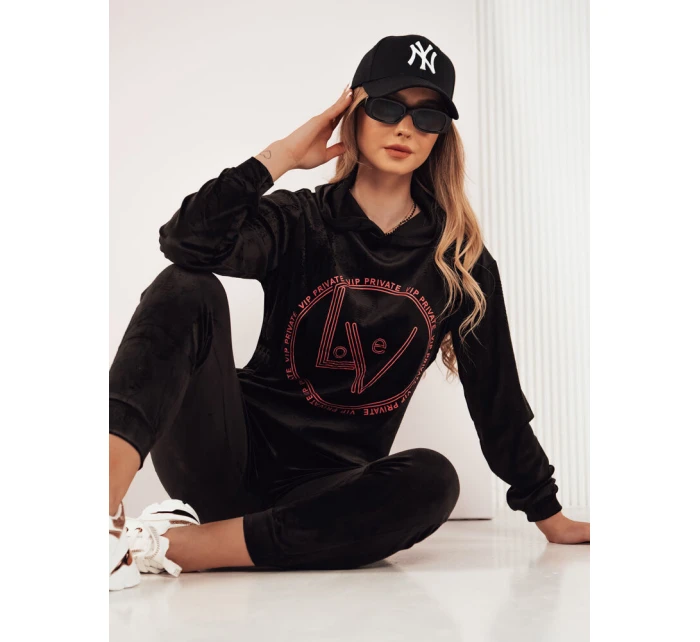 dámský velurový komplet černý Dstreet model 21970215 - FashionStreet