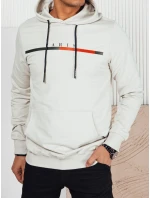 Pánská šedá mikina s potiskem FashionStreet BX5729 Pánská šedá mikina s potiskem FashionStreet BX5729