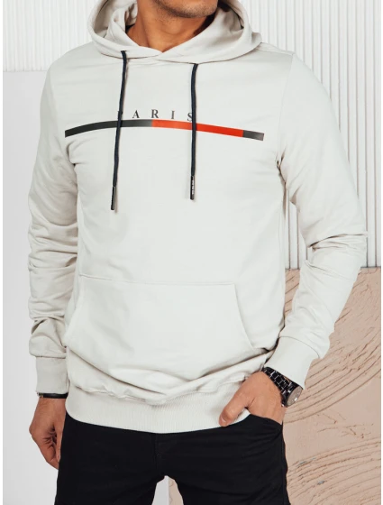 Pánská šedá mikina s potiskem FashionStreet BX5729 Pánská šedá mikina s potiskem FashionStreet BX5729