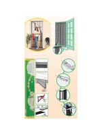 LAMELOVÁ MOSKYTIÉRA 100X220 POLYESTER+PÁSEK NA SUCHÝ ZIP