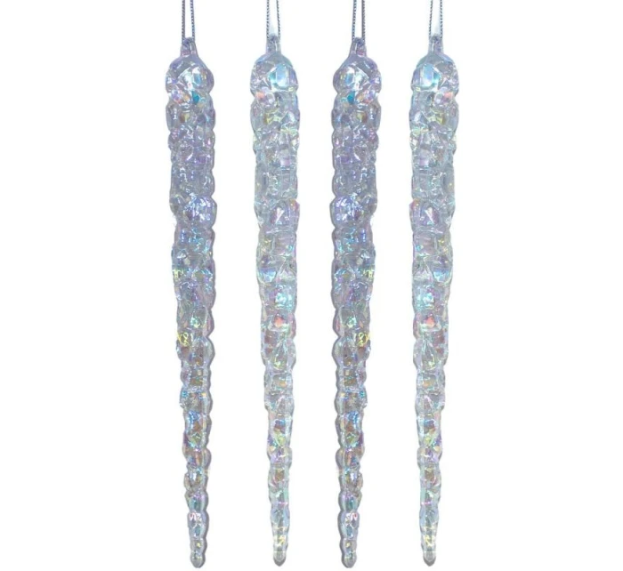 RAMPOUCHY - DUHOVÁ ZÁVĚSNÁ DEKORACE 22 CM 4 KS