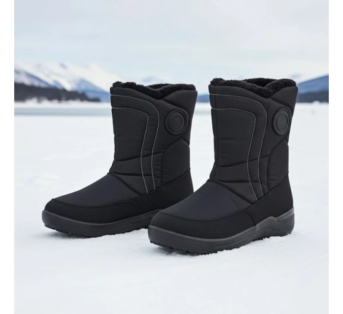 Dámské ploché zateplené sněhule černé model 21906490 - Potocki