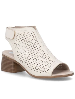 Remonte béžové Remonte dámské kožené sandály Rieker R8777-60