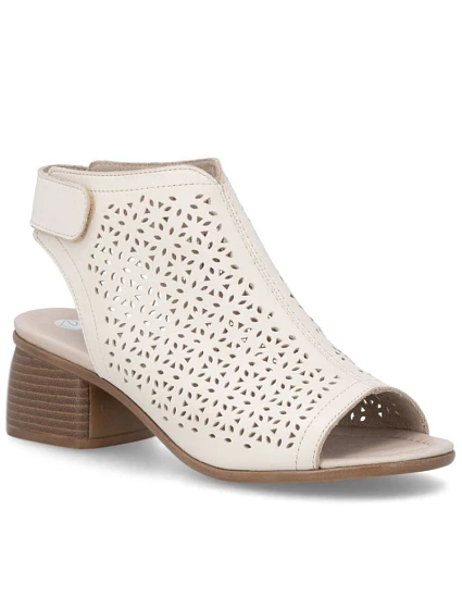 Remonte béžové Remonte dámské kožené sandály Rieker R8777-60