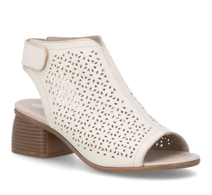 Remonte béžové Remonte dámské kožené sandály Rieker R8777-60