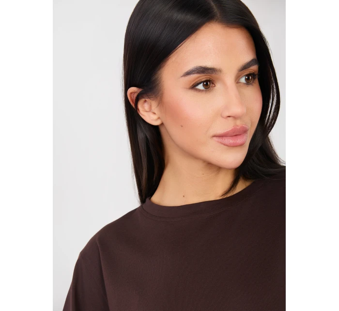 Tričko RV TS A1089.87 tmavě hnědé