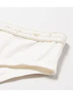 Dámské brazilské kalhotky 2 pack 163337 1A223 - 75910 - zelená/bílá - Emporio Armani Dámské brazilské kalhotky 2 pack 163337 1A223 - 75910 - zelená/bílá - Emporio Armani