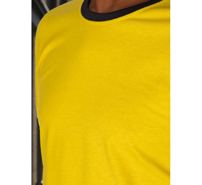 Pánské základní žluté tričko Dstreet model 21988549 - FashionStreet
