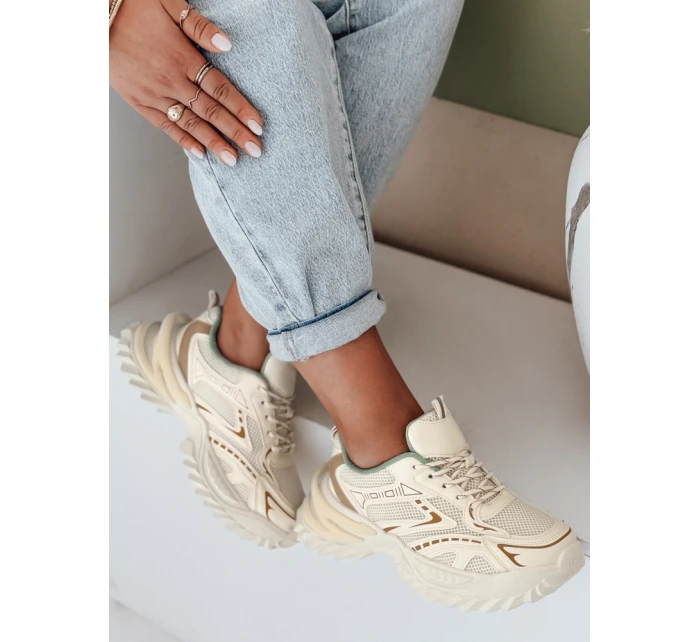 Dámské sportovní béžové tenisky FashionStreet ZY1008