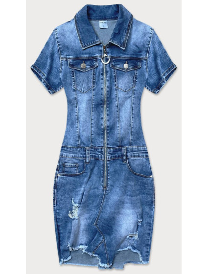 Světle modré džínové šaty s model 16149799 - GOURD JEANS
