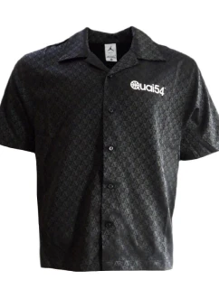 Pánská elegantní košile Air Jordan Quai 54 s krátkým rukávem černá - FZ1768-045