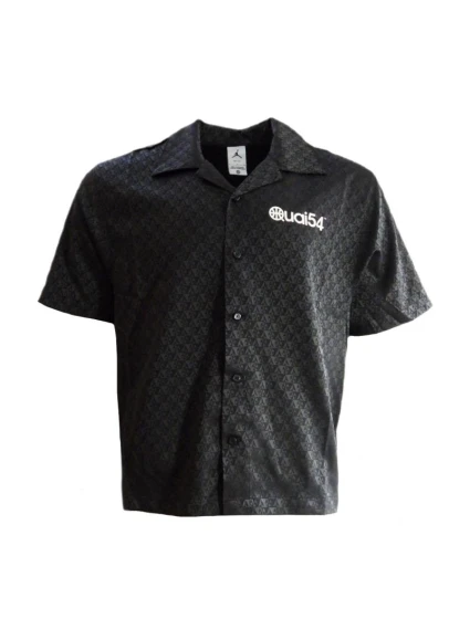 Pánská elegantní košile Air Jordan Quai 54 s krátkým rukávem černá - FZ1768-045