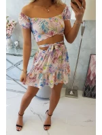 Pudrově růžová květinová sada