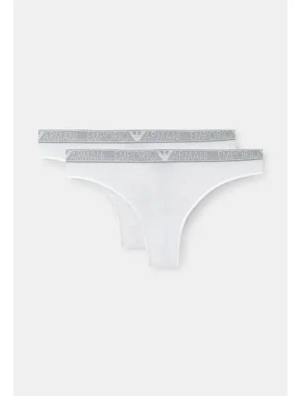 Dámské kalhotky 2Pack 164752 4R223 00010 bílé - Emporio Armani