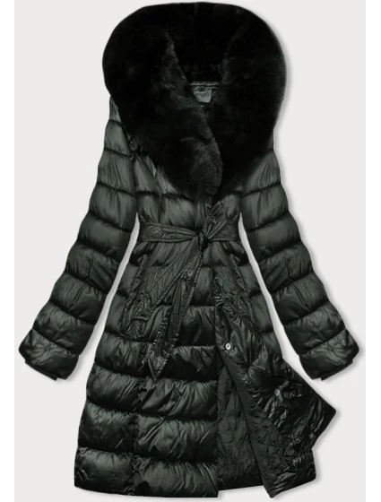 Zimní bunda v army barvě s límcem model 21247483 - S'WEST