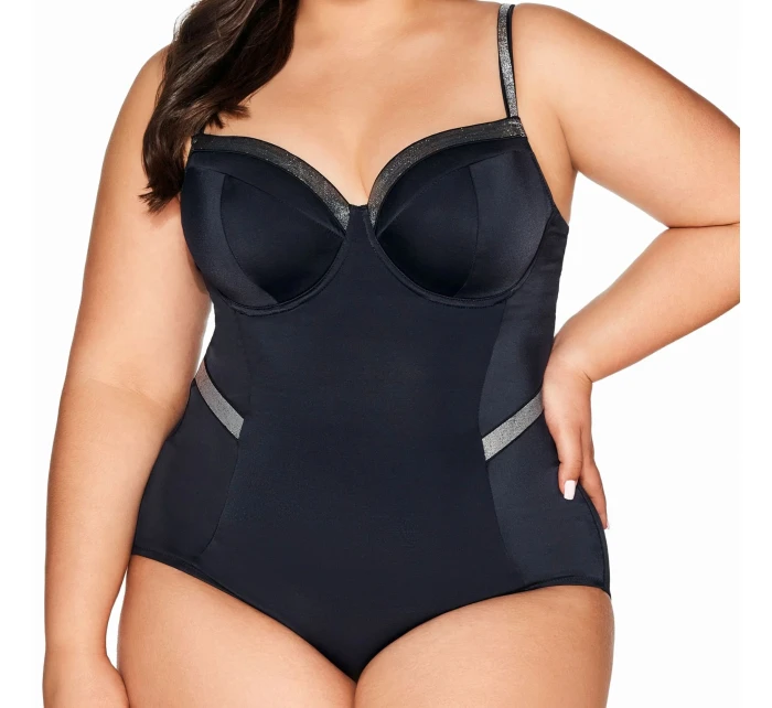 Dámské jednodílné plavky 63 black - AVA