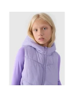 Dívčí prošívaná kapuce bez rukávů 4F Junior 4FJWAW24TVJAF129-51S