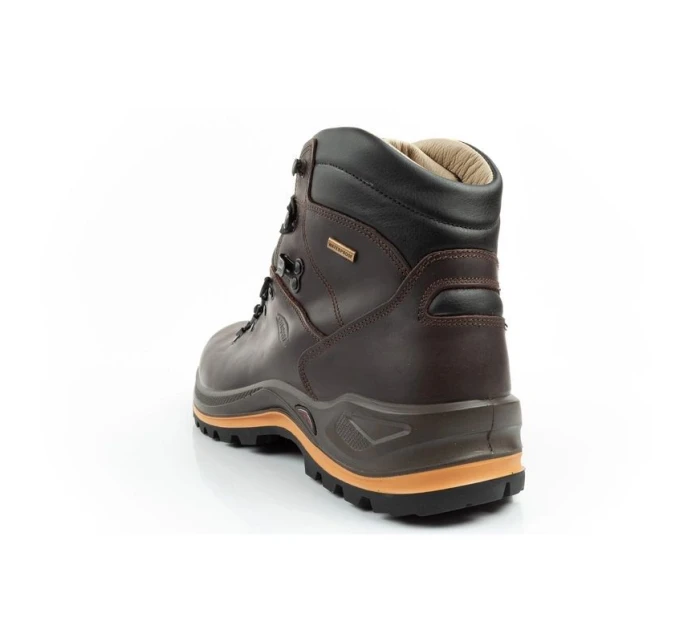 Grisport Marrone pánské trekové boty kožené nepromokavé kotníkové boty
