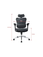 Vybavení: Ergonomická kancelářská židle + Podhlavníky/područky modré/lehké Maloobchodní prodej Vybavení: Ergonomická kancelářská židle + Podhlavníky/područky modré/lehké Maloobchodní prodej