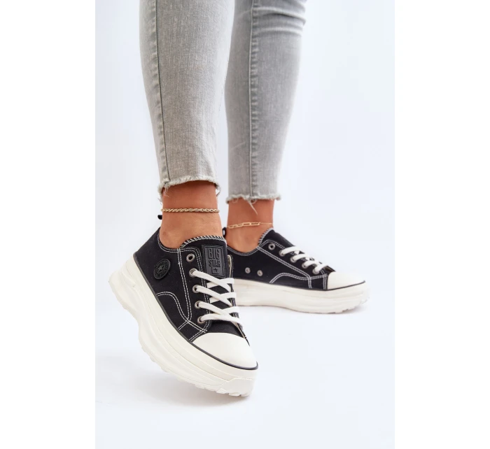 Dámské tenisky na masivní podrážce Big Star model 21653751 Černé - Big Star Shoes Dámské tenisky na masivní podrážce Big Star model 21653751 Černé - Big Star Shoes