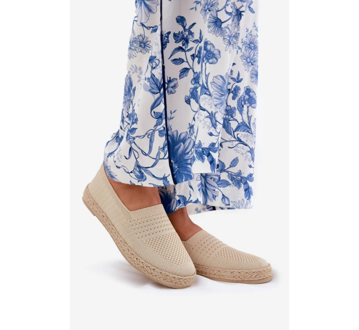 Dámské Espadrilky S Pletením Vinceza 13624 Béžové