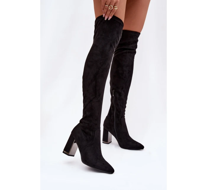 Dámské Eko Semišové Nad Koleno Boty S Přední Thamine Dámské Eko Semišové Nad Koleno Boty S Přední Thamine