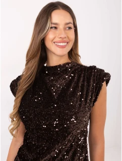 Bluzka IT BZ model 21441091 ciemny brązowy - FPrice