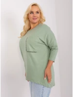 Bluzka RV BZ model 18965291 pistacjowy - FPrice Bluzka RV BZ model 18965291 pistacjowy - FPrice