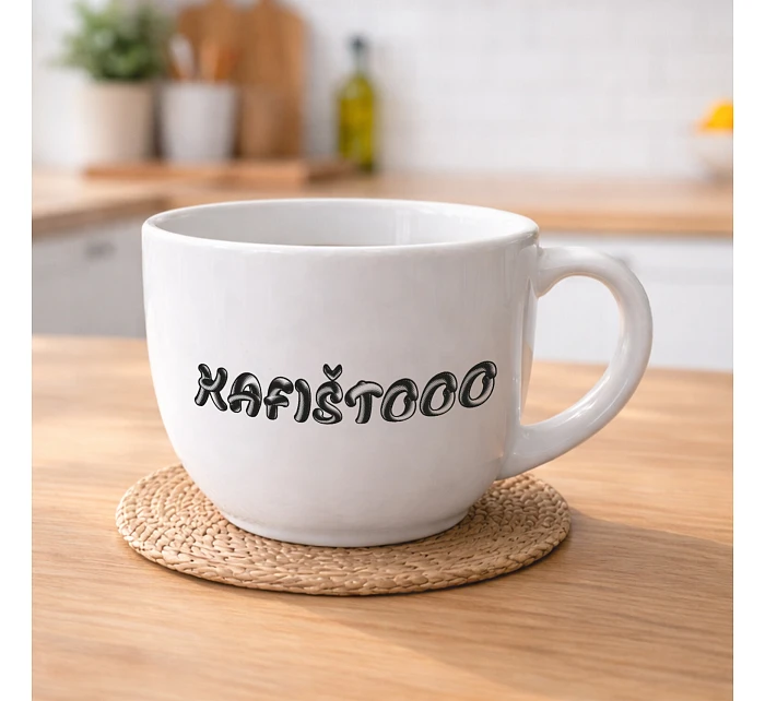 KAFIŠTOOO - MEGA XXL keramický hrnek 1000 ml