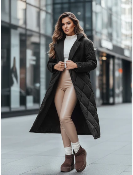 Dámská zimní bunda WARMISSA prošívaná černá FashionStreet TY4916z