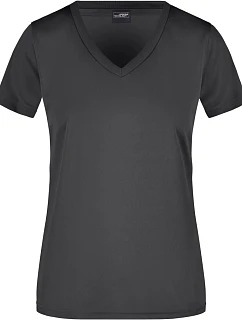 JN Dámské sportovní tričko s výstřihem do V 02.0 black model 22489152 - Daiber