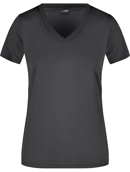 Daiber JN 735 Dámské sportovní tričko s výstřihem do V 02.0735 black Daiber JN 735 Dámské sportovní tričko s výstřihem do V 02.0735 black