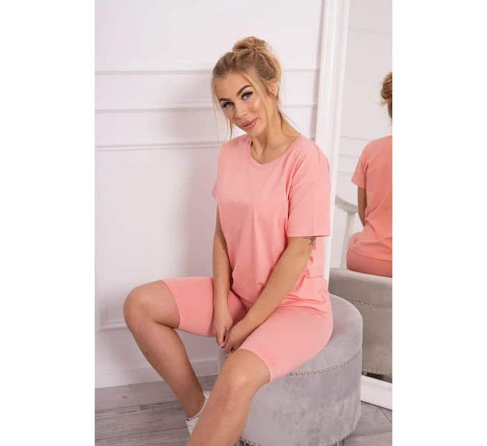 Komplet top+legginsy morelowa