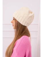 Dámská čepice Danuta K331 dark ecru Dámská čepice Danuta K331 dark ecru